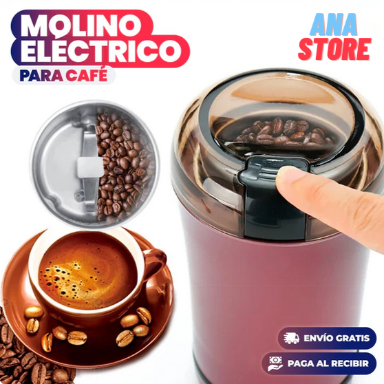 MOLINILLO ELÉCTRICO PARA CAFÉ Y GRANOS