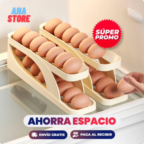 DISPENSADOR DE HUEVOS ORGANIZADOR DESPLAZABLE