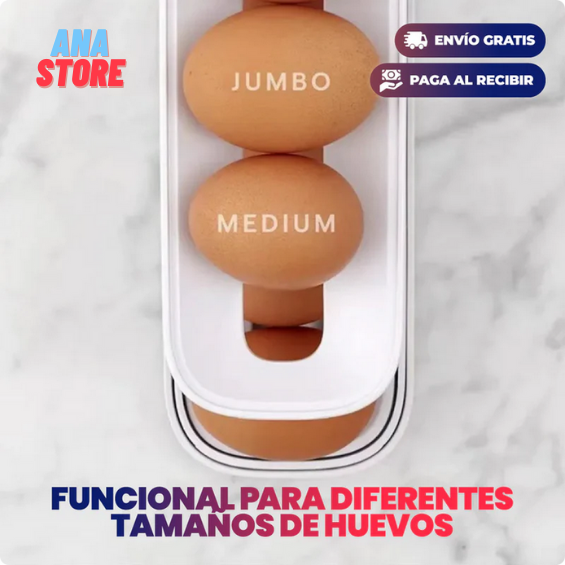 DISPENSADOR DE HUEVOS ORGANIZADOR DESPLAZABLE