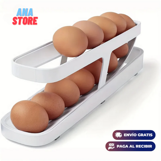 DISPENSADOR DE HUEVOS ORGANIZADOR DESPLAZABLE