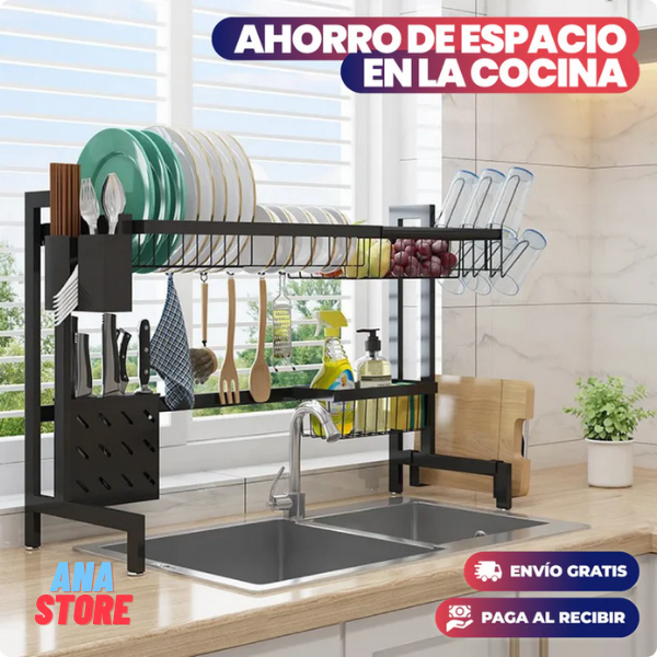 ORGANIZADOR Y ESCURRIDOR DE PLATOS