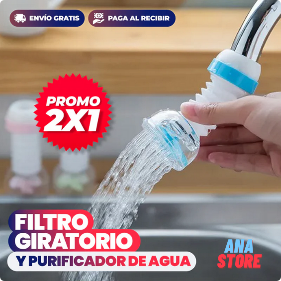 PROMO 2X1 FILTRO PURIFICADOR DE AGUA PARA GRIFO