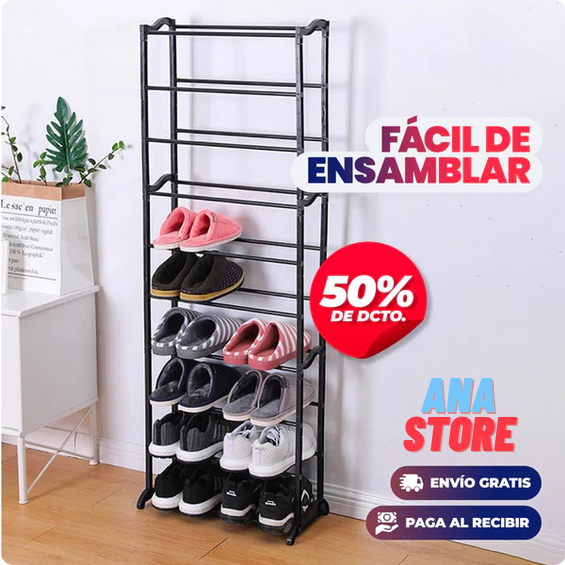 ¡IMPERDIBLE! ORGANIZADOR DE ZAPATOS 10 NIVELES