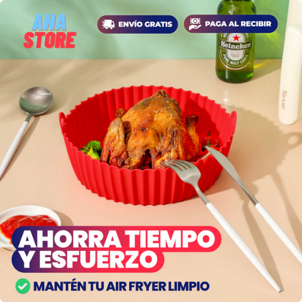 PACK X6 CANASTAS DE SILICONA PARA AIR FRYER