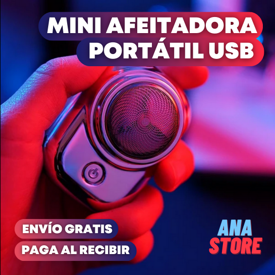 MINI AFEITADORA PORTÁTIL USB