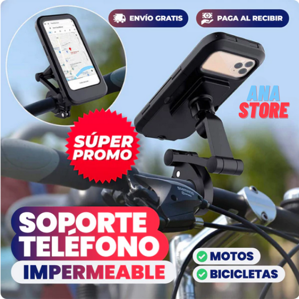 SOPORTE DE CELULAR PARA MOTOS Y BICICLETAS