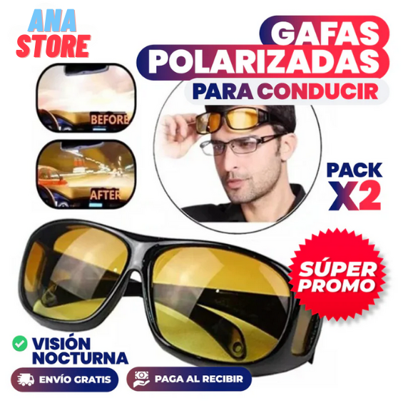 PACK X2 GAFAS POLARIZADAS DE CONDUCCIÓN