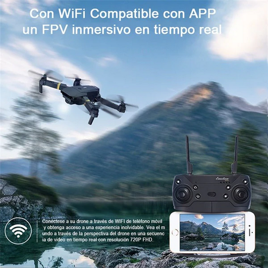 FLYDRONE™ CON MALETÍN DE SEGURIDAD + 4 HÉLICES DE REGALO